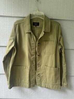 Quince Organic Cotton Blend Comfort Stretch Chore Jacket| Olive~M